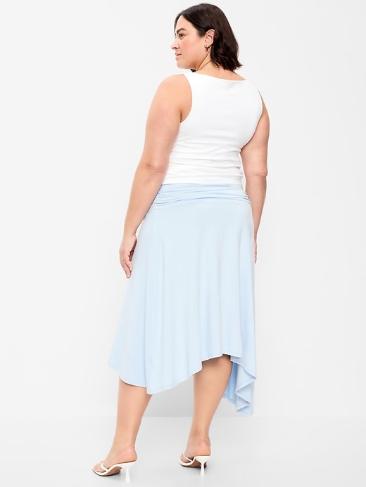 Image number 8 showing, Asymmetrical Draped Midi Skirt