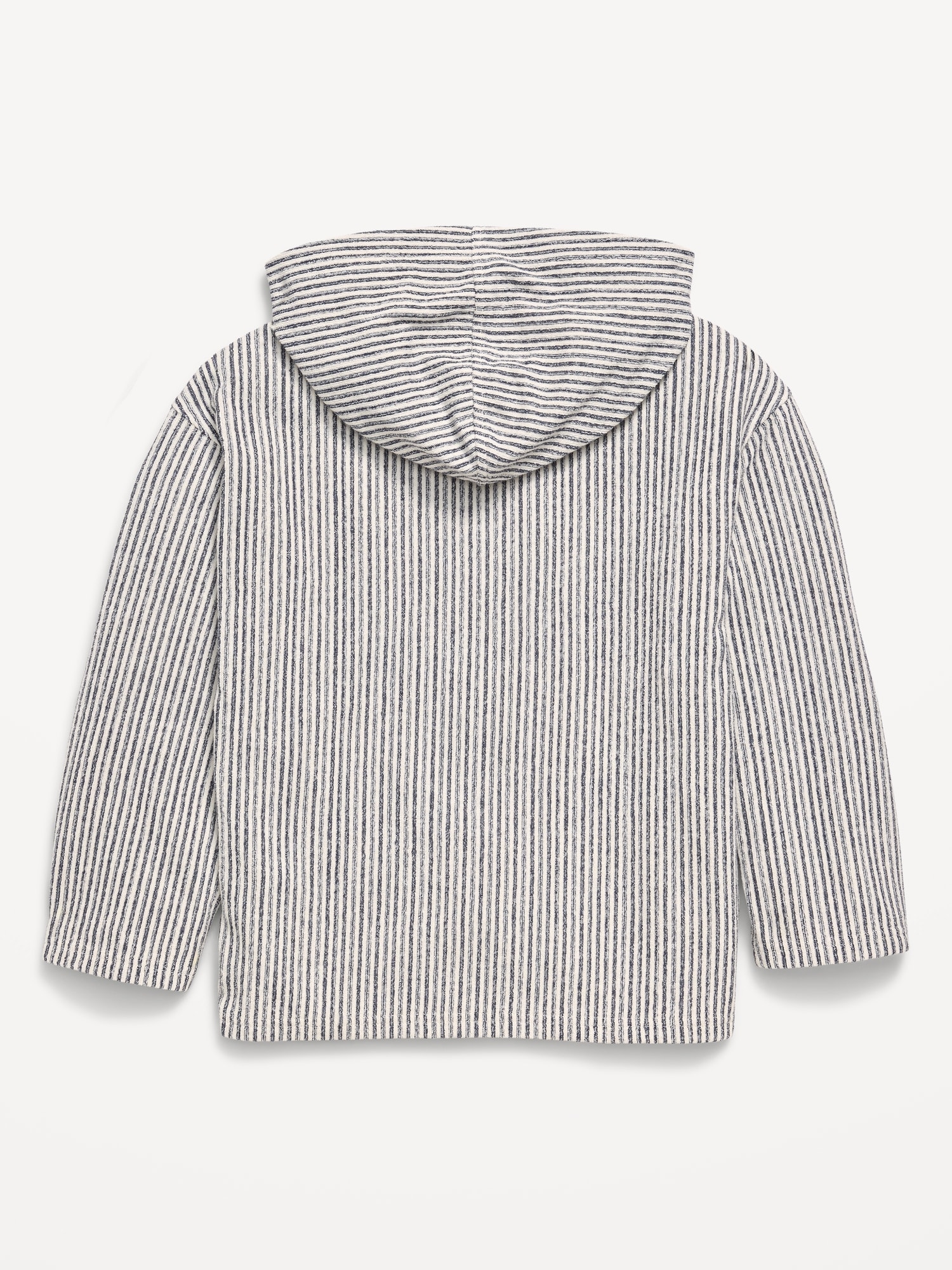 Oversized Heavyweight Terry Striped Hoodie for Boys