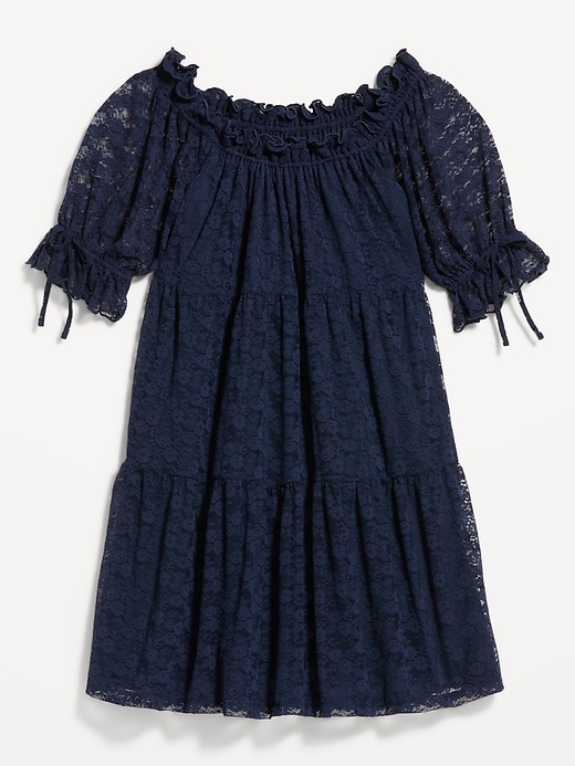 Image number 2 showing, Off-The-Shoulder Lace Mini Dress