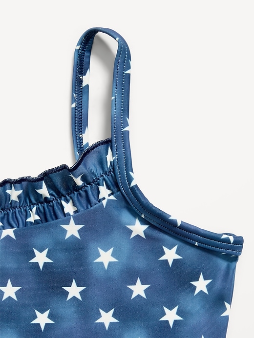 Image number 3 showing, Ruffle-Trim Bikini Swim Set for Girls