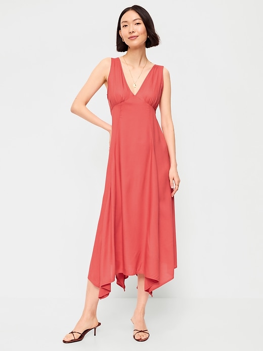 Image number 1 showing, Handkerchief Hem Midi Dress