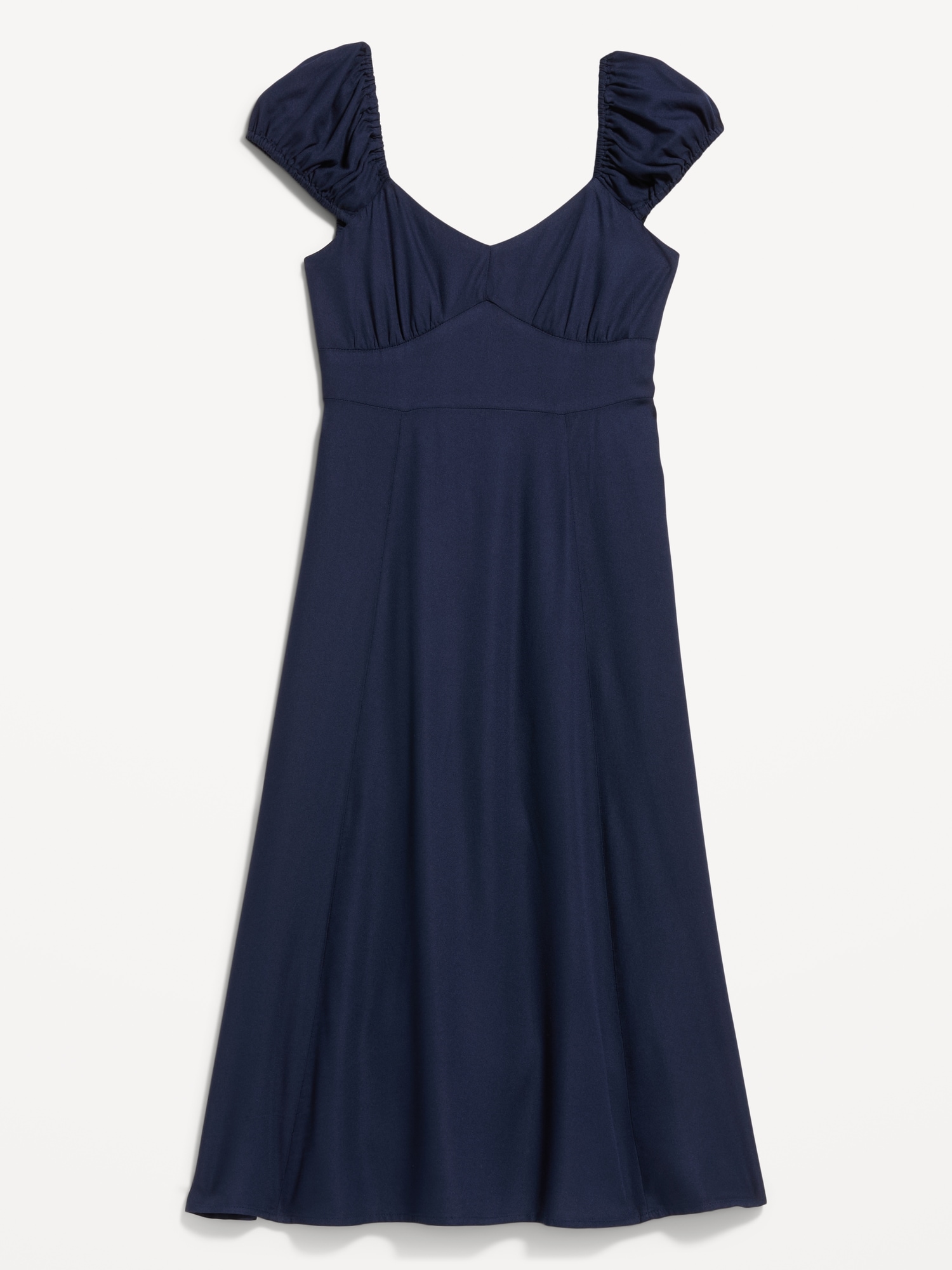 Short-Sleeve Fit & Flare Midi Dress