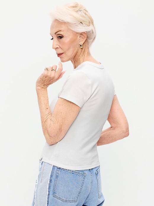 Image number 2 showing, Old Navy x The Devil Wears Prada Snug Crop T-Shirt