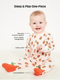 Image number 2 showing, Unisex 3-Pack Sleep & Play 2-Way-Zip Footed One-Piece for Baby