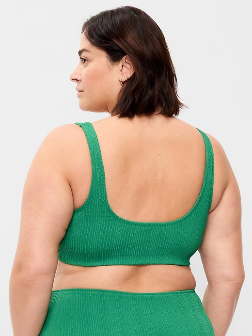 Image number 8 showing, Ribbed Scoop-Neck Swim Top