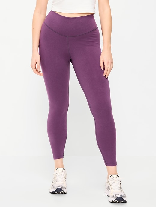 Image number 5 showing, High-Waisted PowerChill 7/8 Cotton Leggings