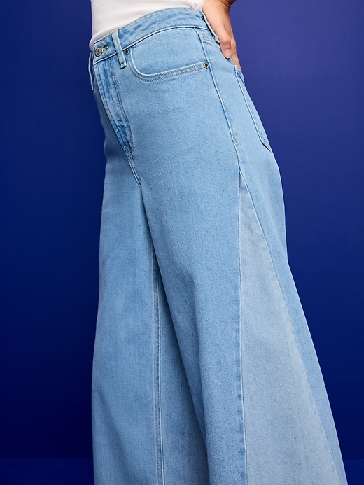 Image number 5 showing, Extra High-Waisted Super Wide-Leg Jeans