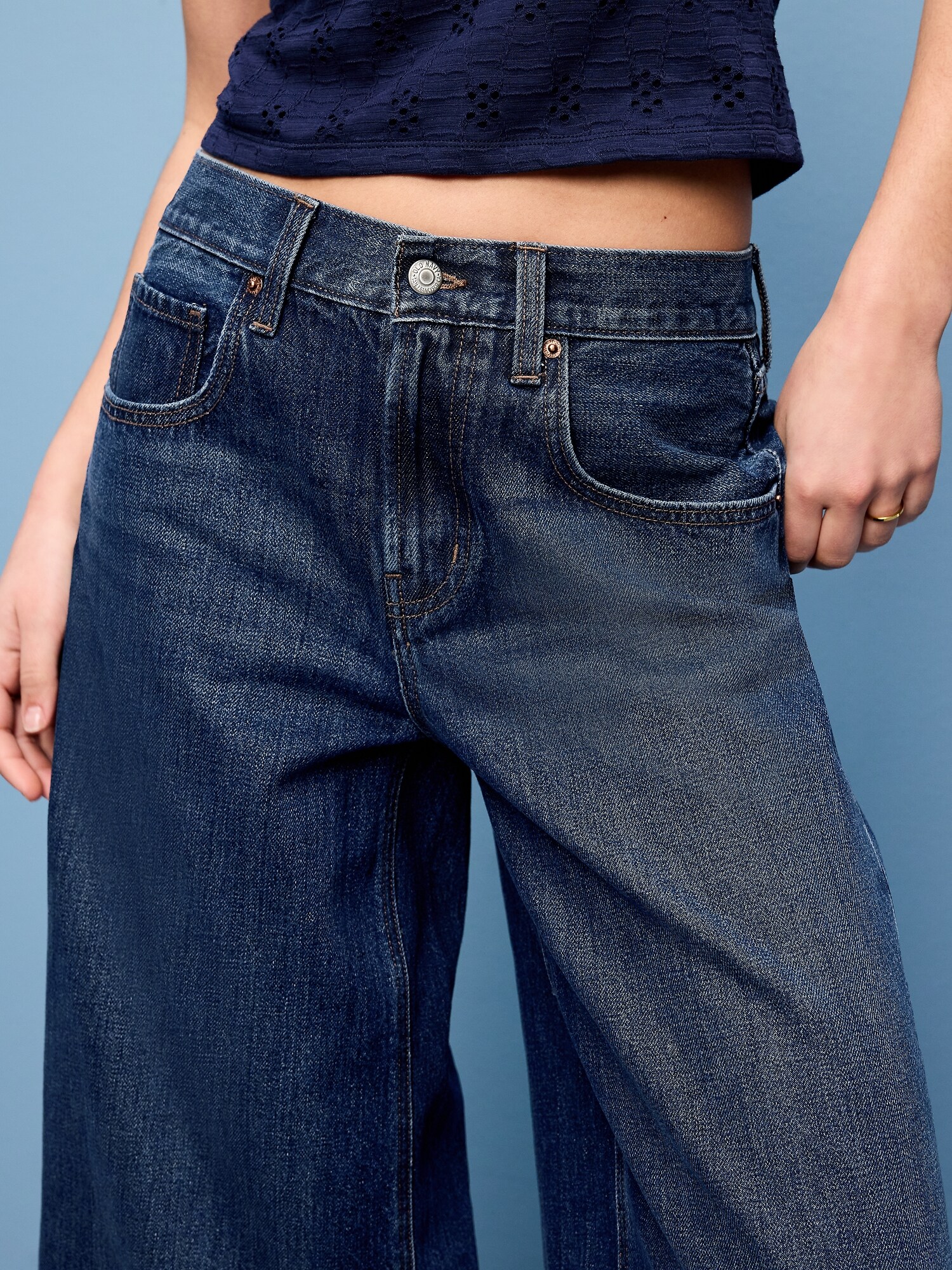 Женские брюки Old Navy Mid-Rise Baggy Culottes, цвет: Alannis — фото 4
