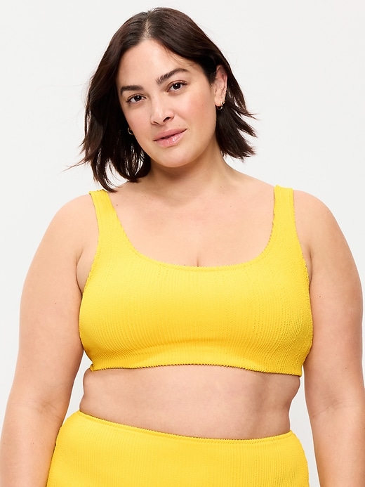 Image number 6 showing, Ribbed Scoop-Neck Swim Top