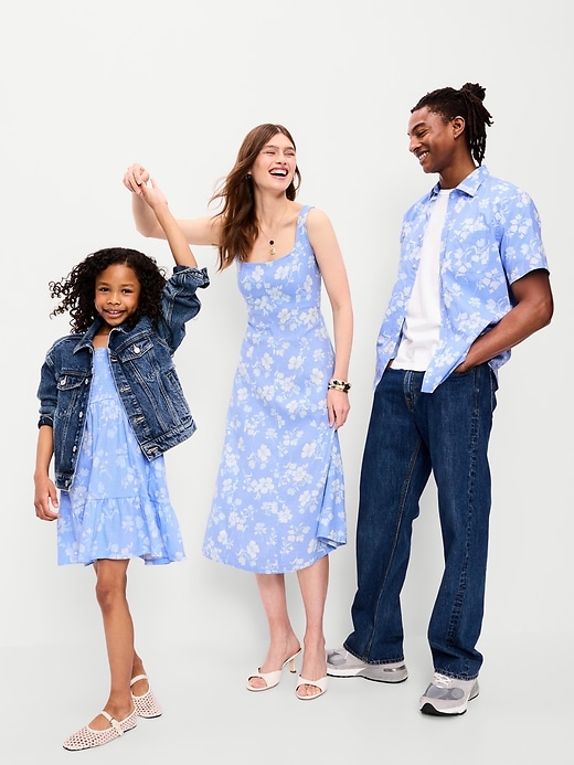 Image number 2 showing, Printed Short-Sleeve Linen-Blend Shirt for Boys