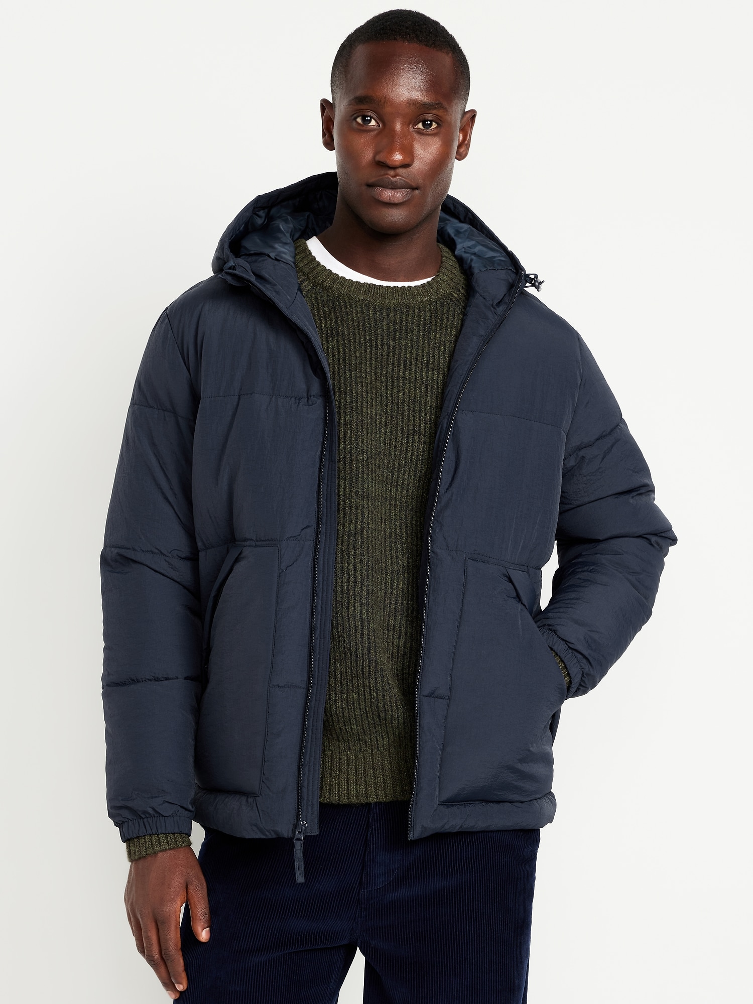 Frost-Free Water-Resistant Hooded Puffer Jacket