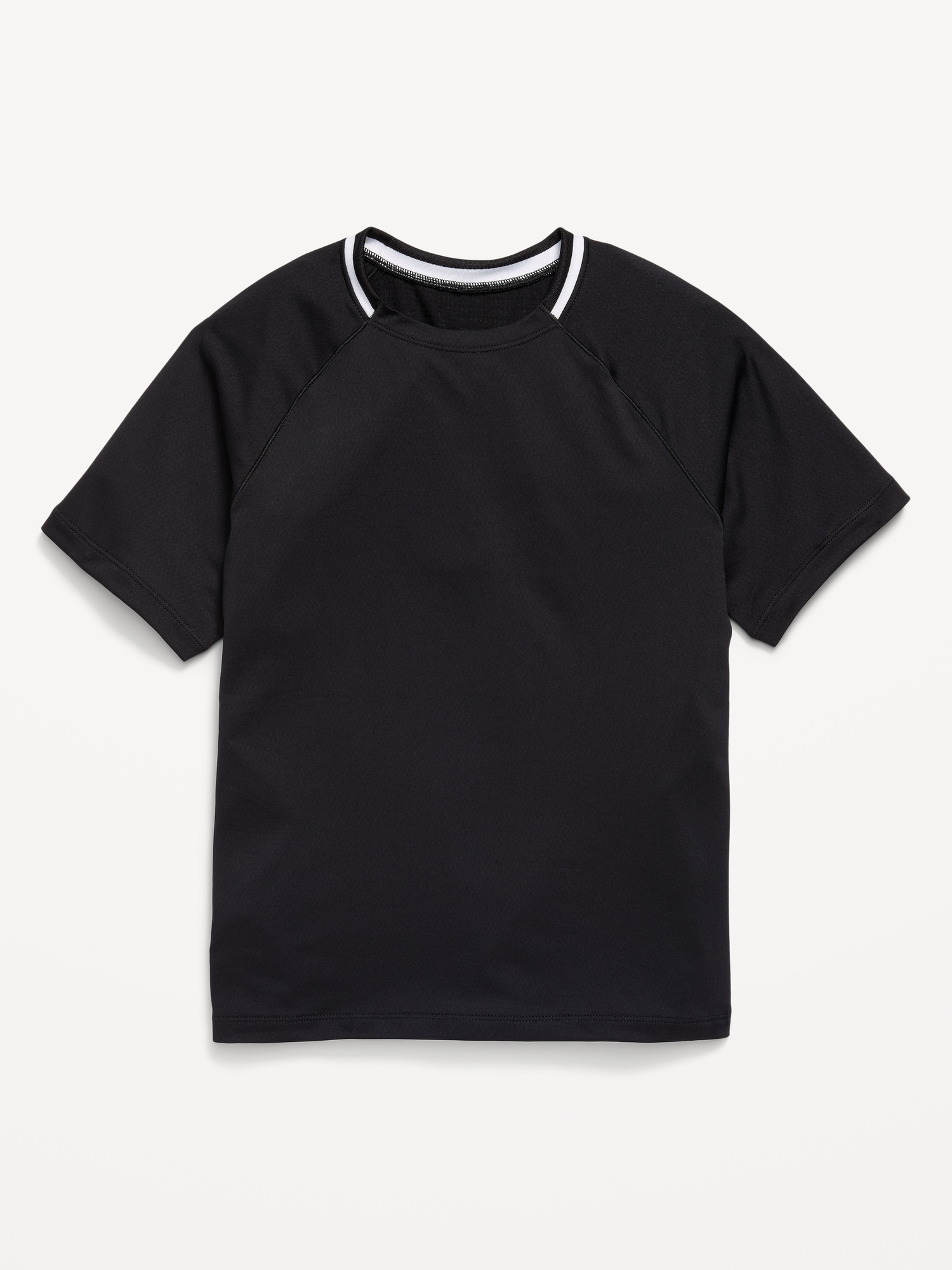 Short-Sleeve Textured Mesh Performance T-Shirt for Boys