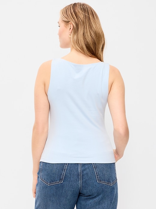 Image number 6 showing, Hug Double-Layer Boat-Neck Top