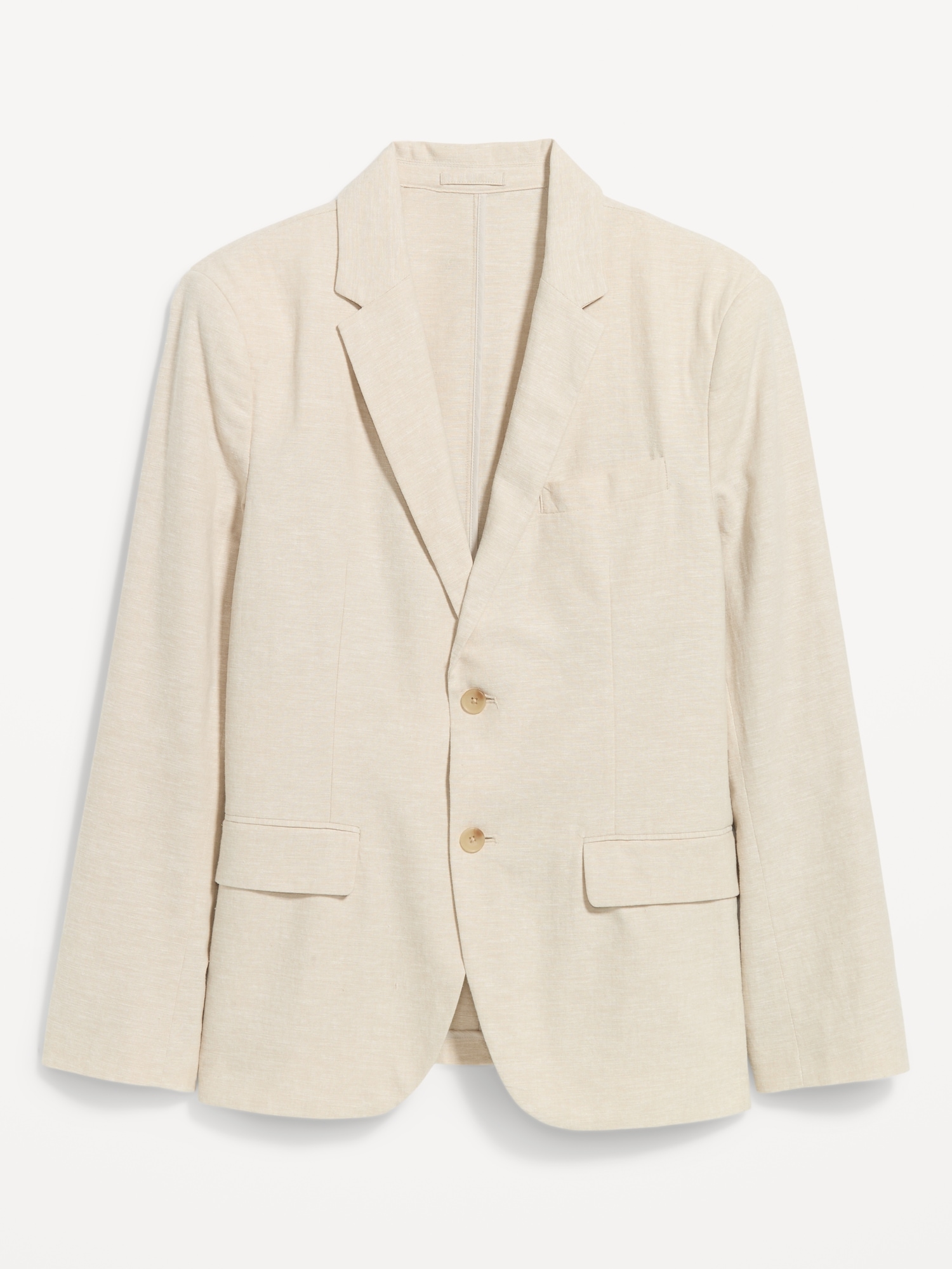 Relaxed Unlined Linen-Blend Blazer