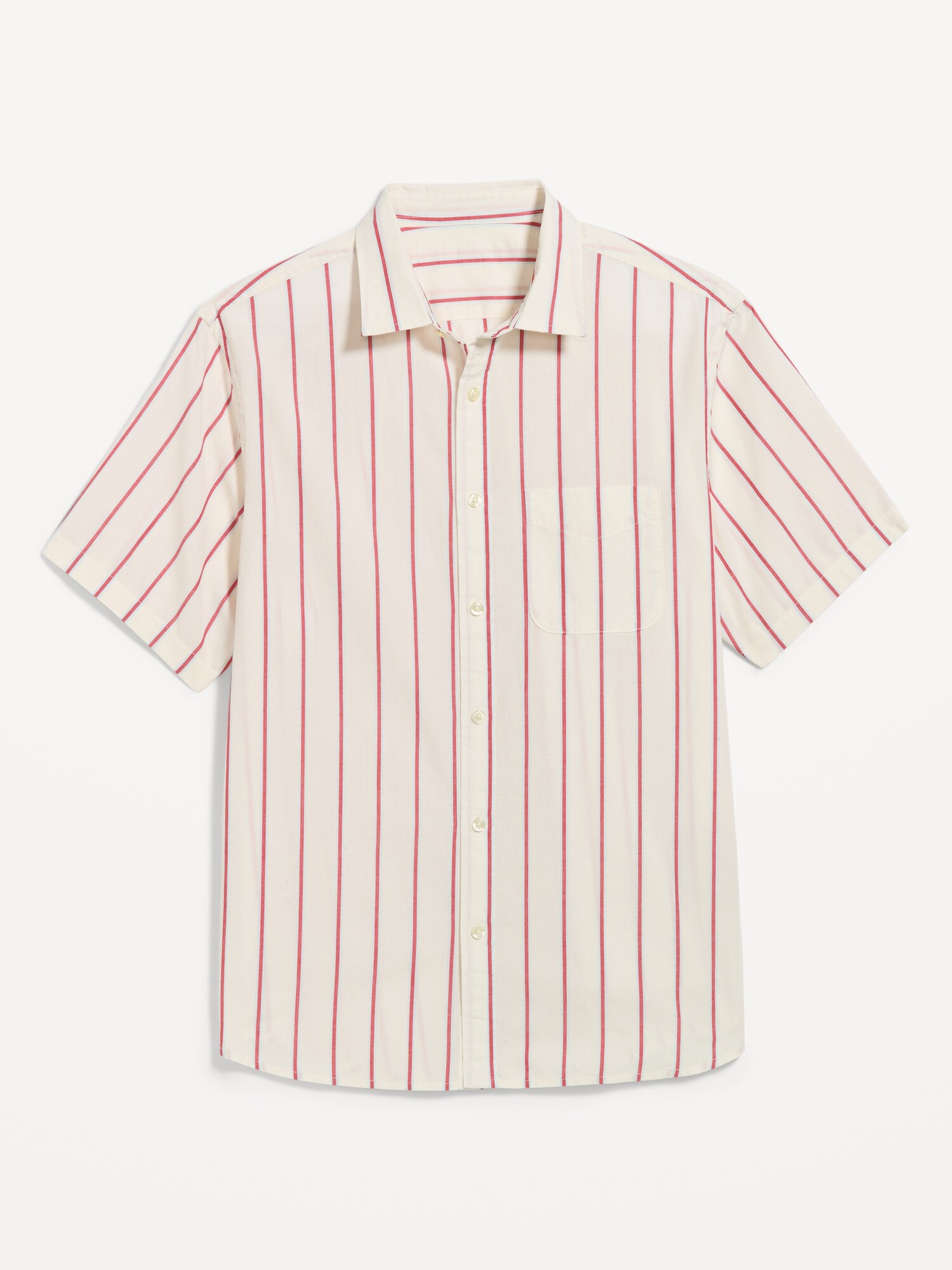Мужская рубашка Old Navy Classic Fit Everyday Dobby, цвет: Полосатый — фото 4