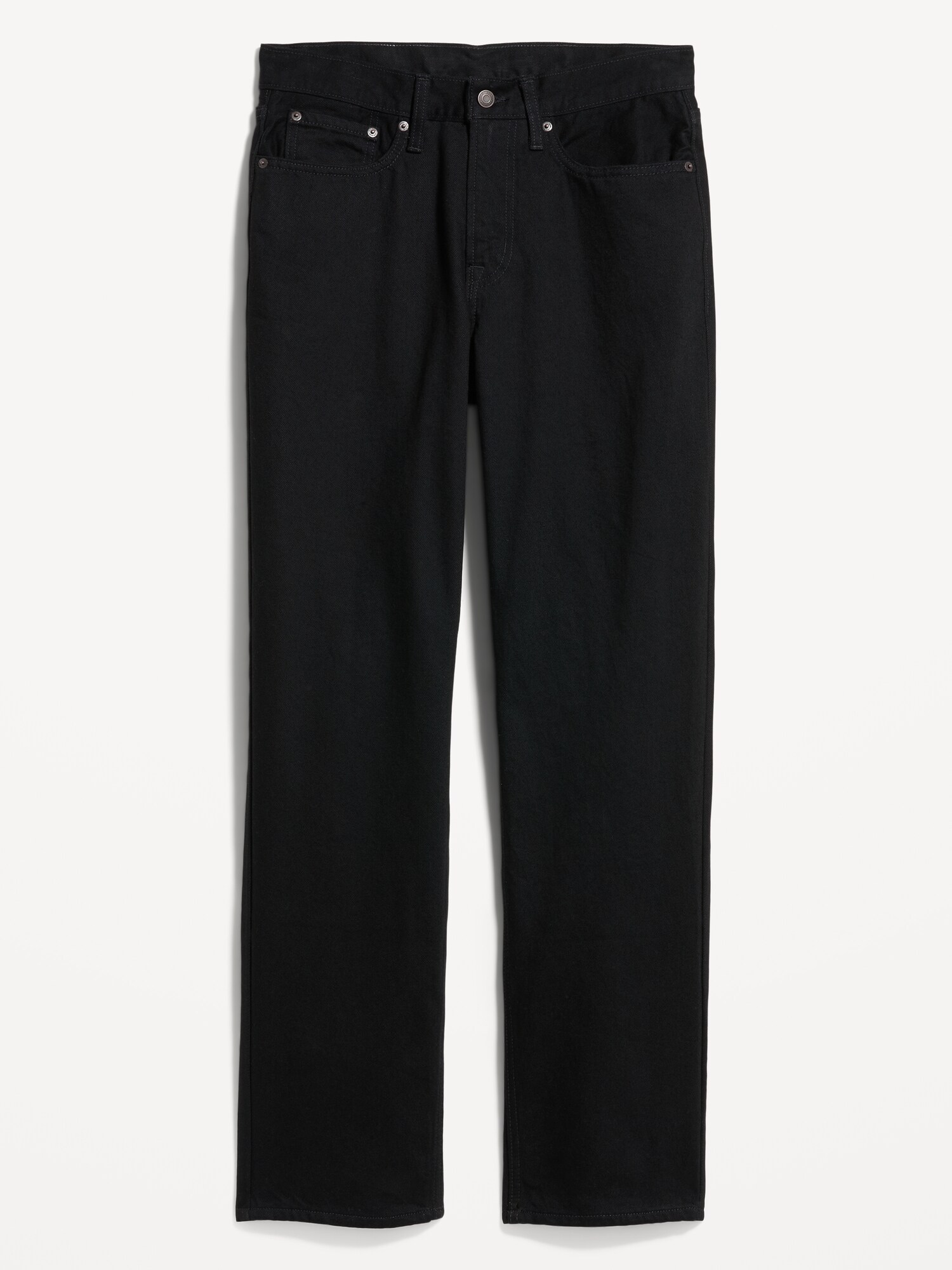 Мужские джинсы Old Navy Structured Loose Non-Stretch, цвет: Чёрный варёный — фото 4