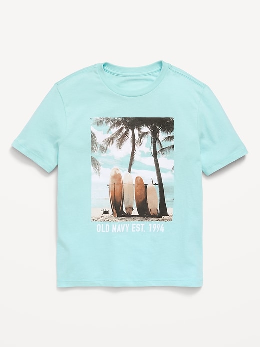 Image number 1 showing, Short-Sleeve Logo-Graphic T-Shirt for Boys