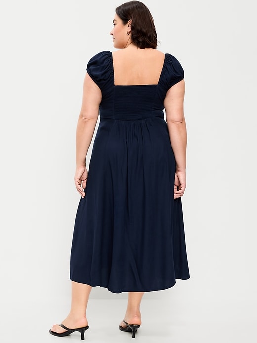 Image number 3 showing, Short-Sleeve Fit & Flare Midi Dress