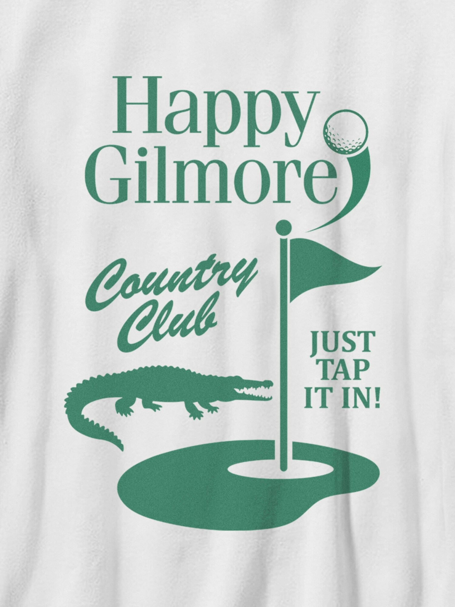 Футболка Old Navy Happy Gilmore Gator Golf Graphic T-Shirt для мальчиков, цвет: Белый — фото 2