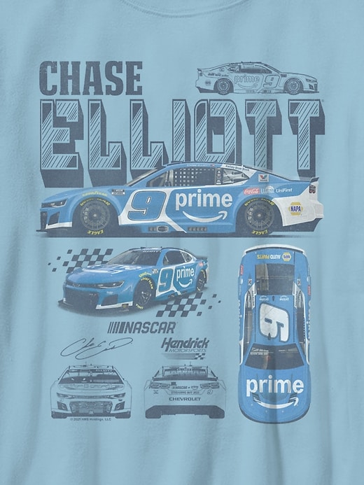 Image number 2 showing, Chase Elliot Hendrick Motorsports Diagram Graphic T-Shirt for Boys