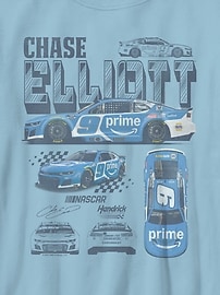 Image number 2 showing, Chase Elliot Hendrick Motorsports Diagram Graphic T-Shirt for Boys