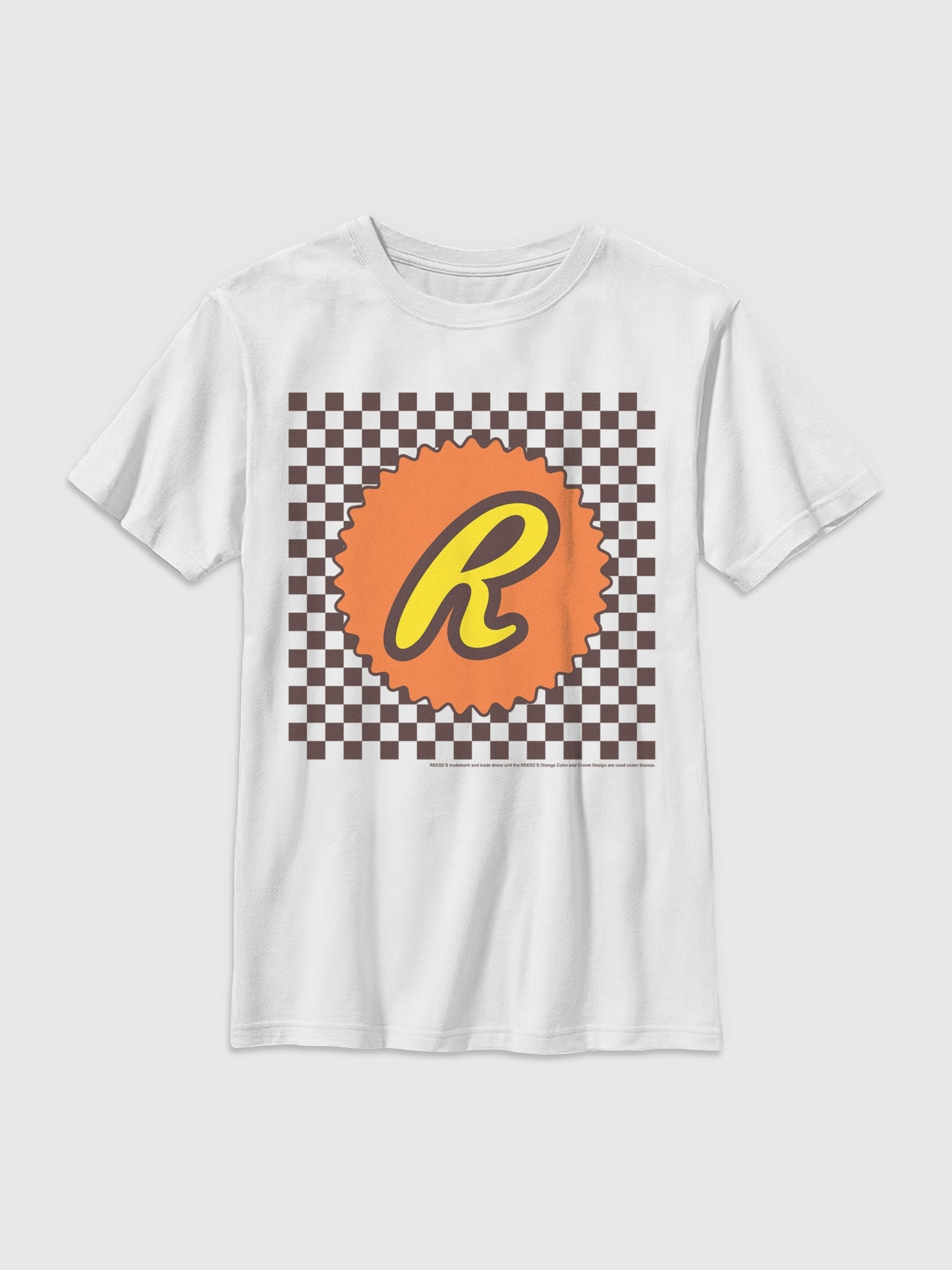 Футболка Old Navy Reeses Checker Logo Graphic T-Shirt для мальчиков, цвет: Белый