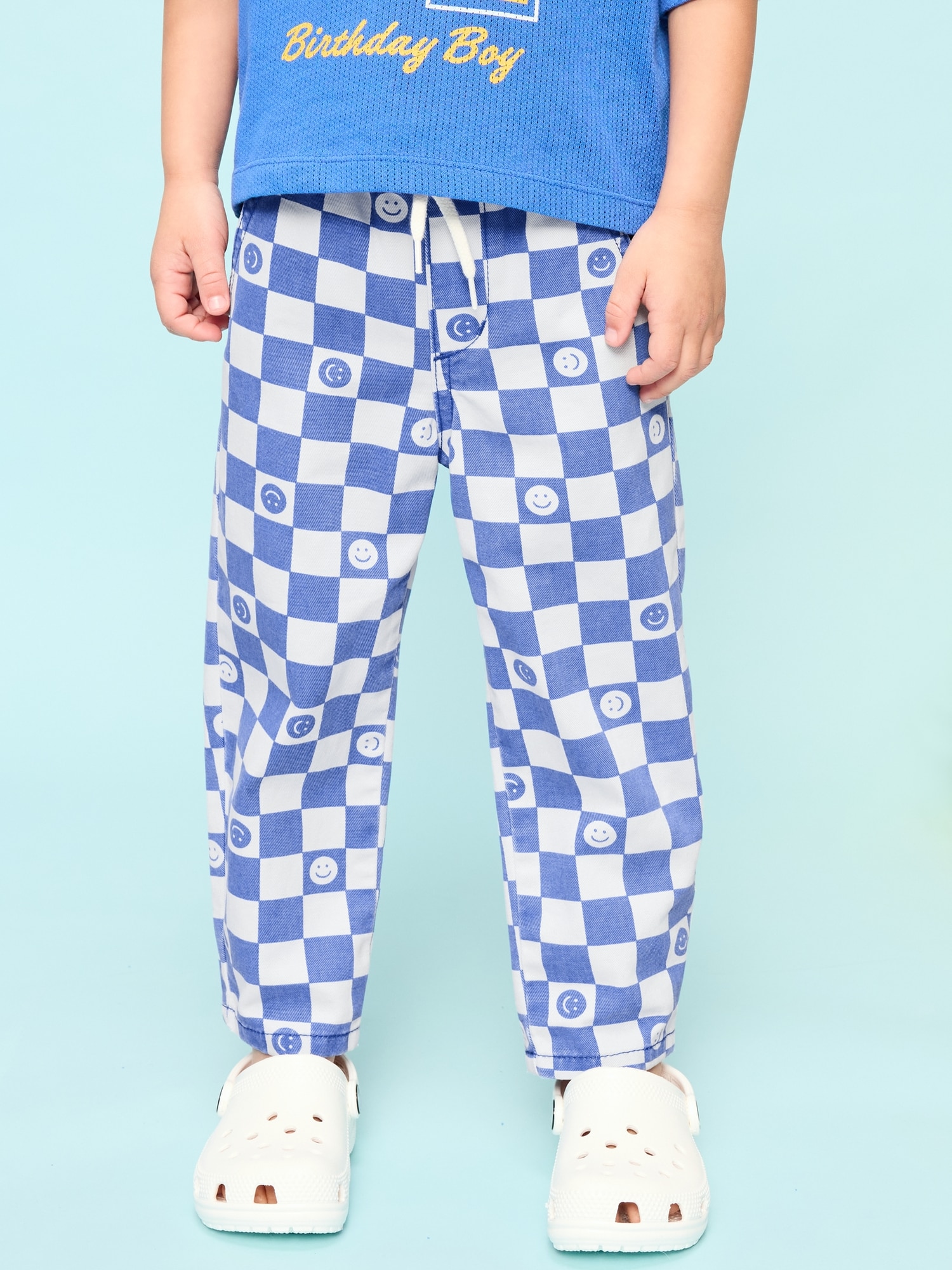 Pull-On Barrel-Leg Pants for Toddler Boys