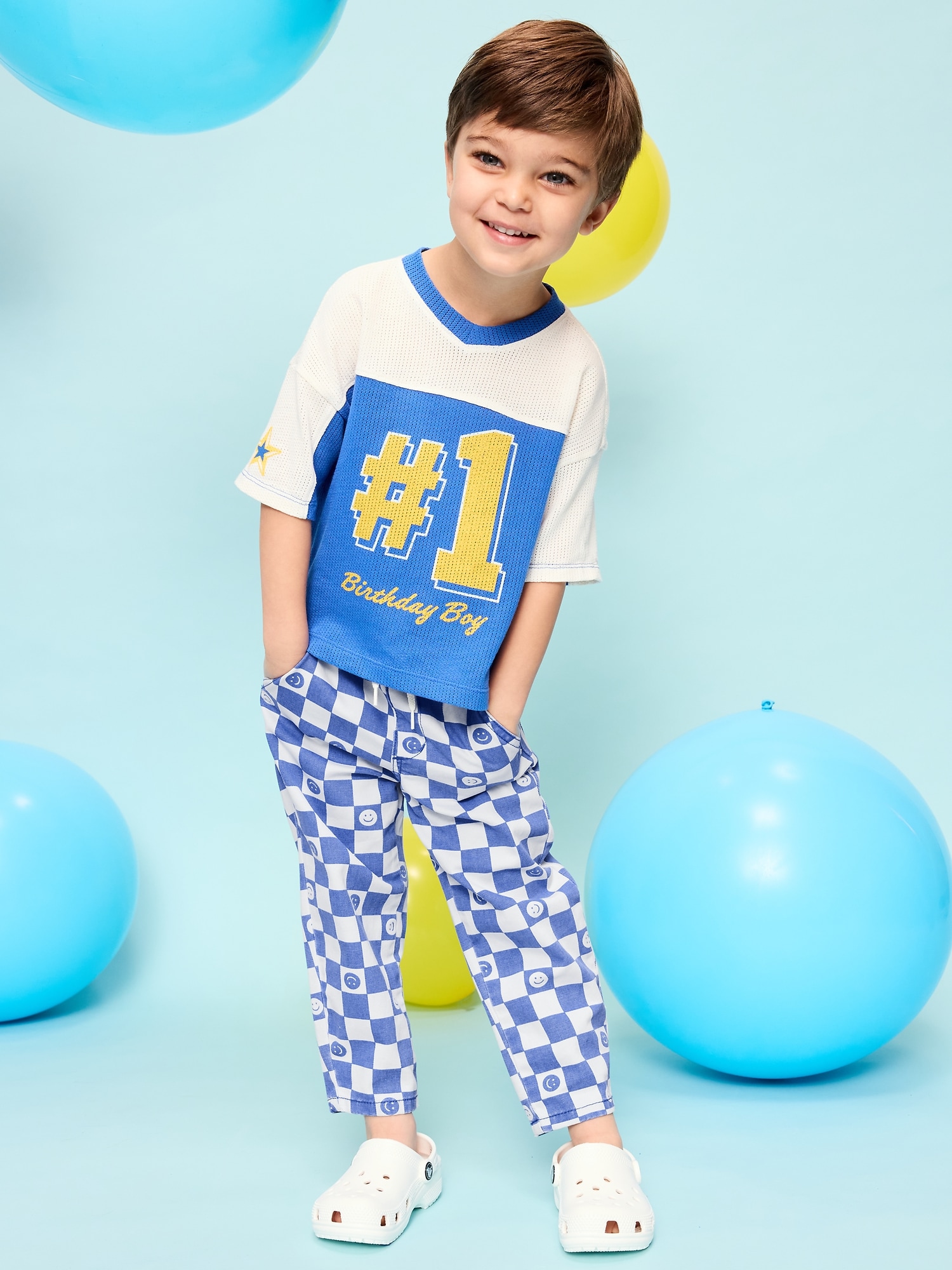 Pull-On Barrel-Leg Pants for Toddler Boys