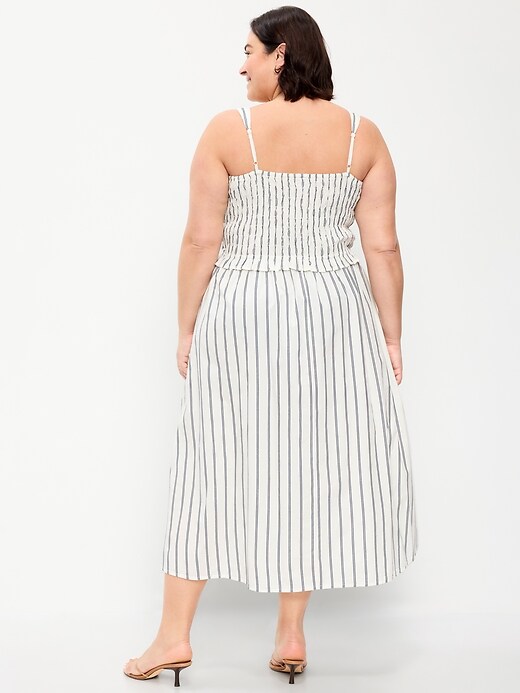 Image number 8 showing, Fit & Flare Smocked-Bodice Midi Dress