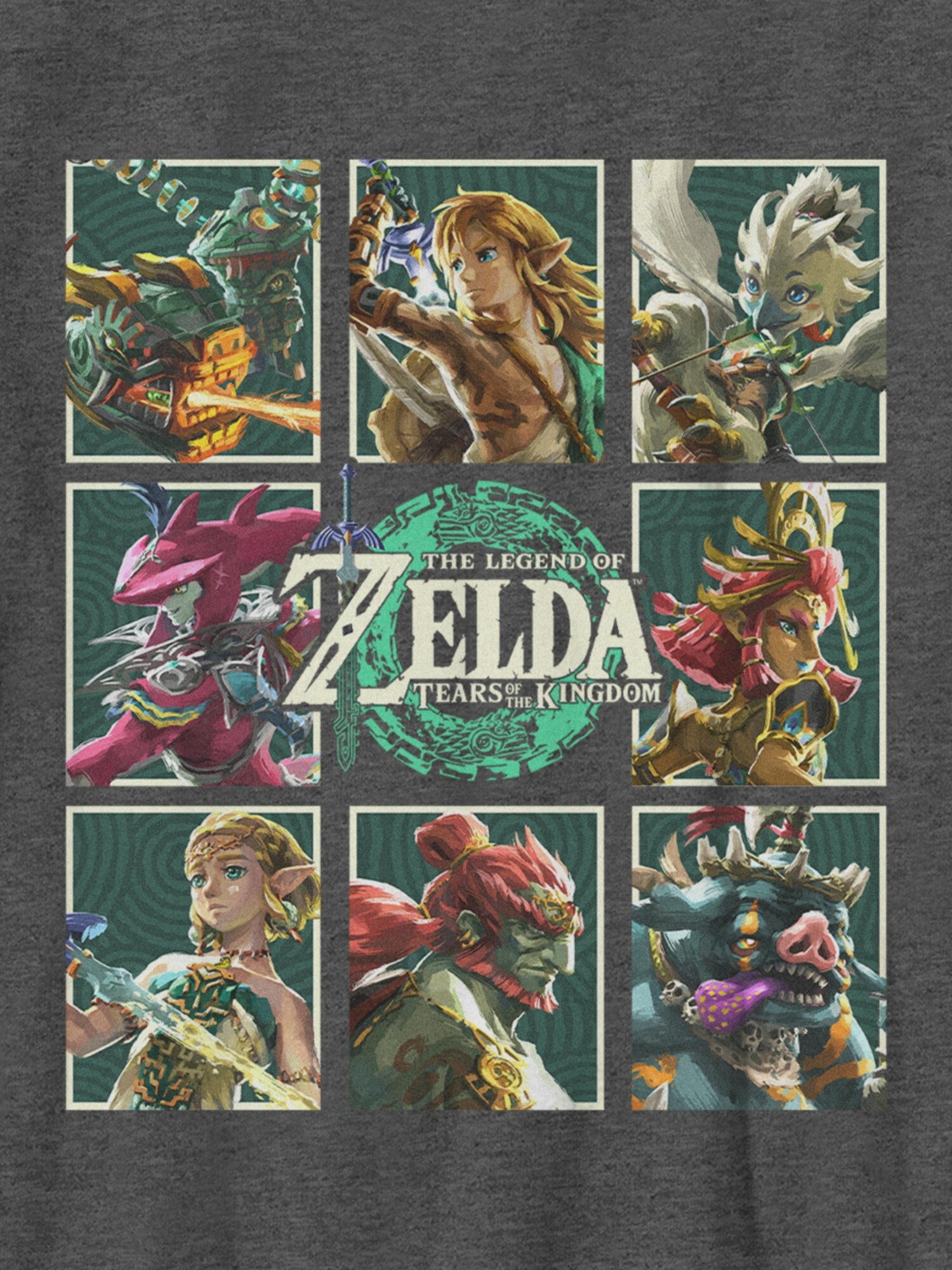 Футболка Old Navy Nintendo Character Boxes Graphic T-Shirt для мальчиков, цвет: Угольный меланжевый — фото 2