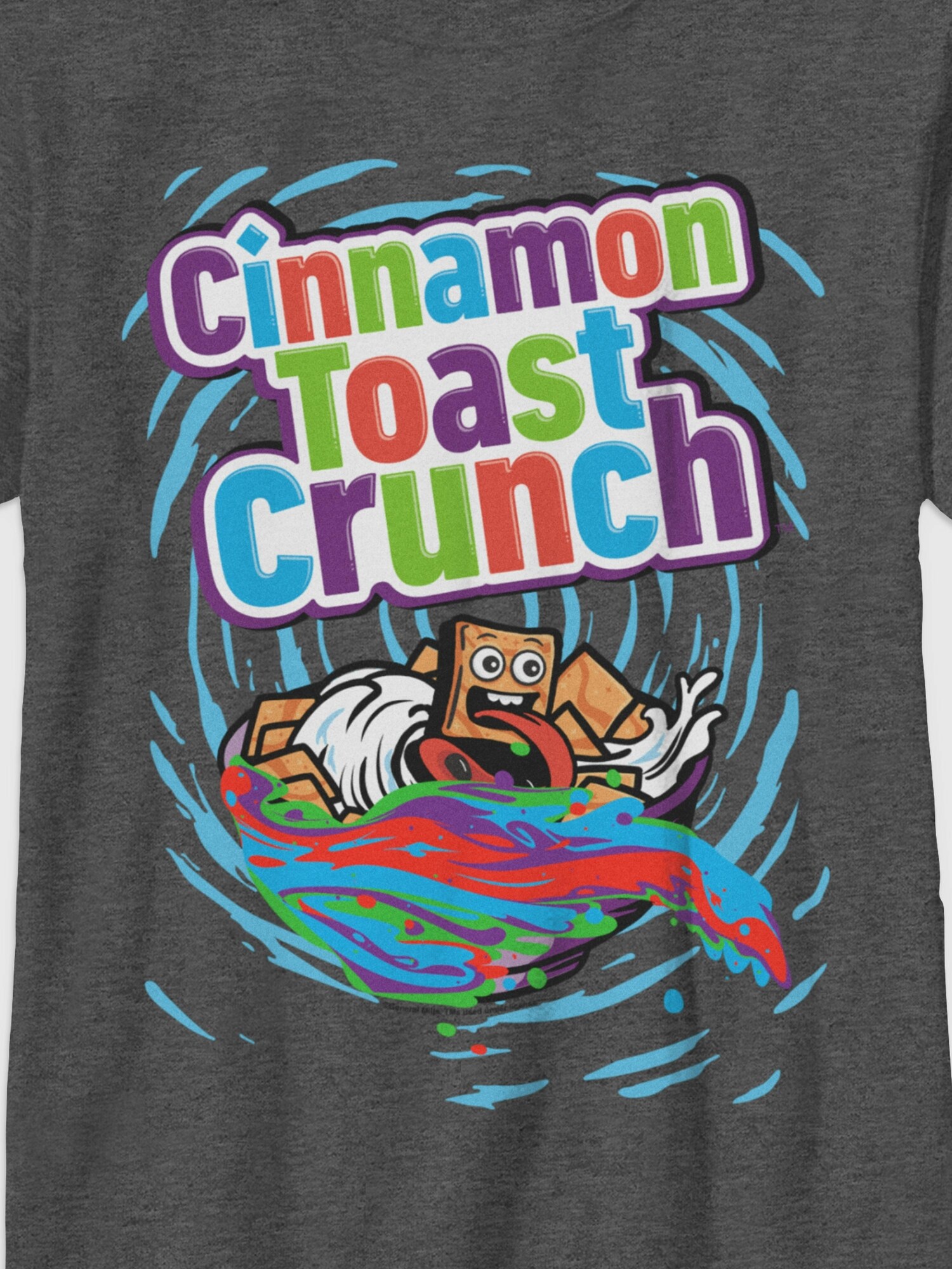 Футболка Old Navy Cinnamon Toast Crunch Toast Surf Graphic T-Shirt для мальчиков, цвет: Угольный меланжевый — фото 2