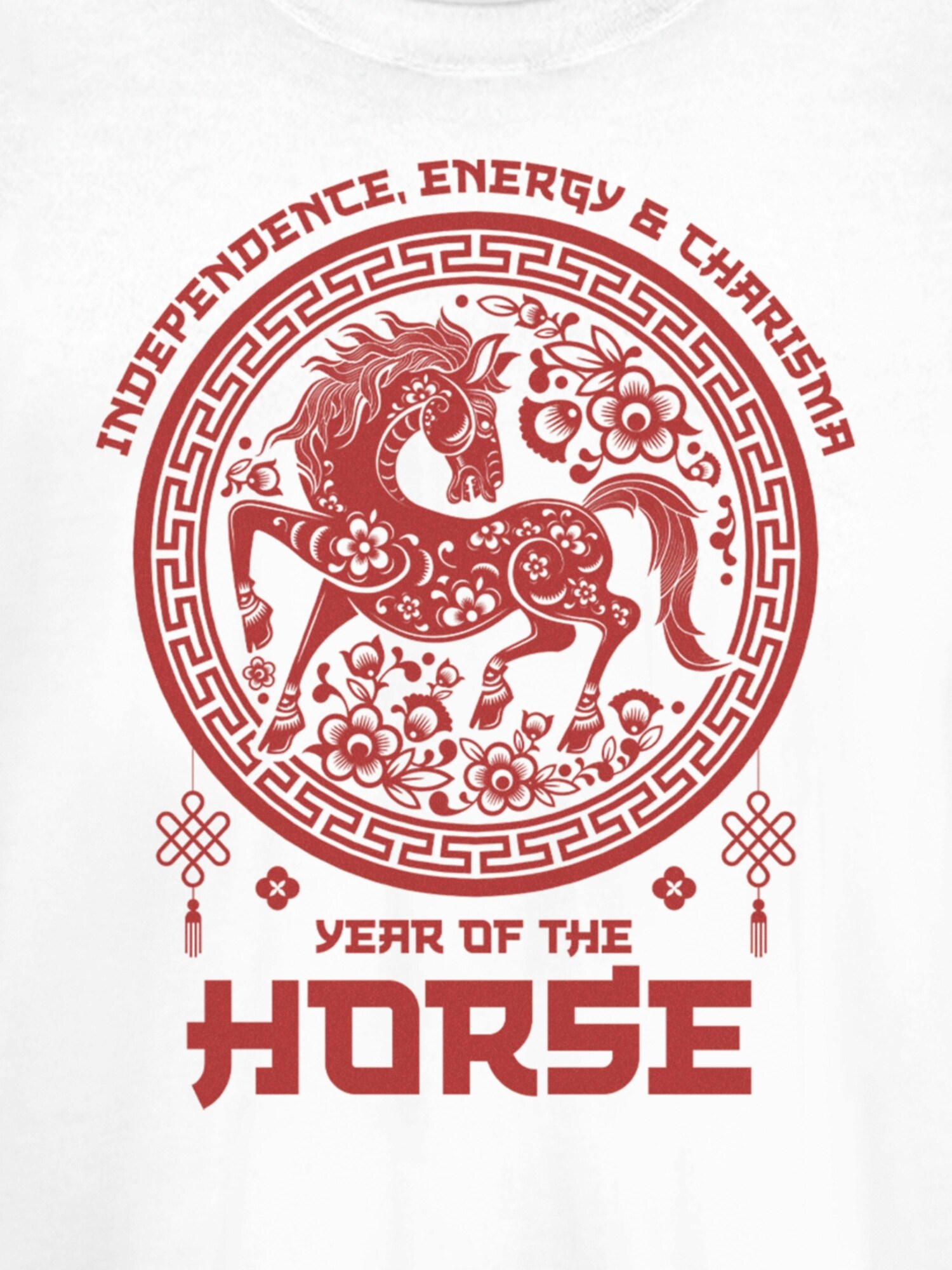Женская футболка Old Navy Year of the Horse Short Sleeve Graphic, цвет: Белый — фото 2