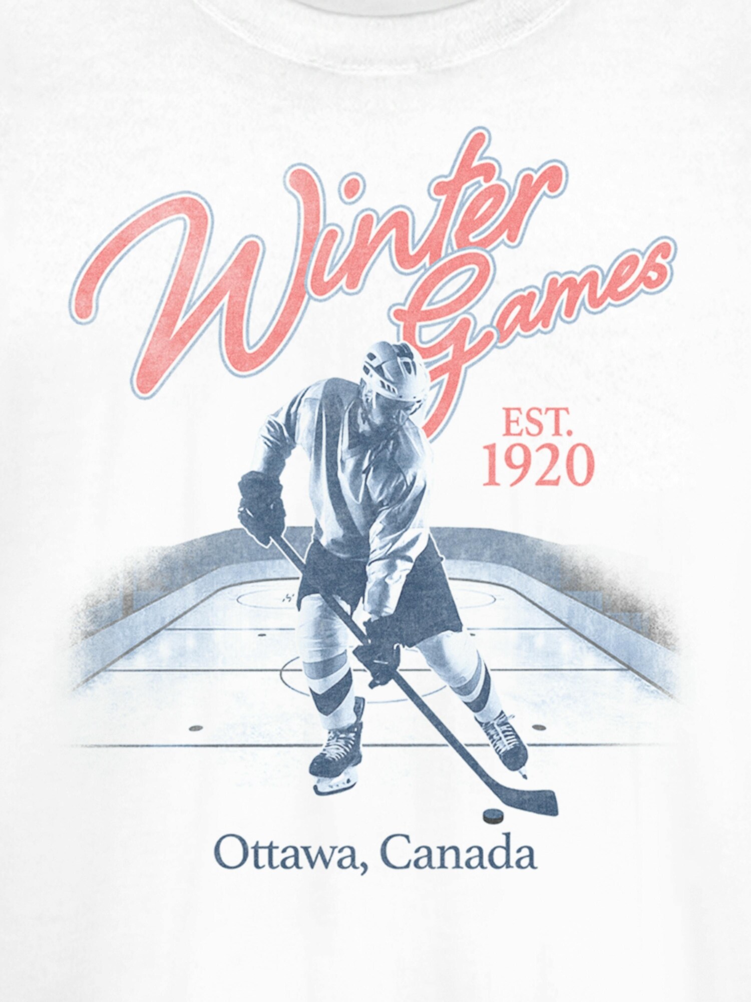 Женская футболка Old Navy Hockey Short Sleeve Graphic, цвет: Белый — фото 2