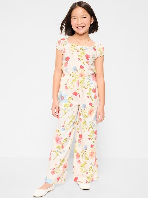Image number 3 showing, Short-Sleeve Jumpsuit for Girls