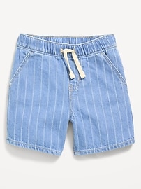 Image number 2 showing, Baggy Pull-On Jean Shorts for Toddler Boys