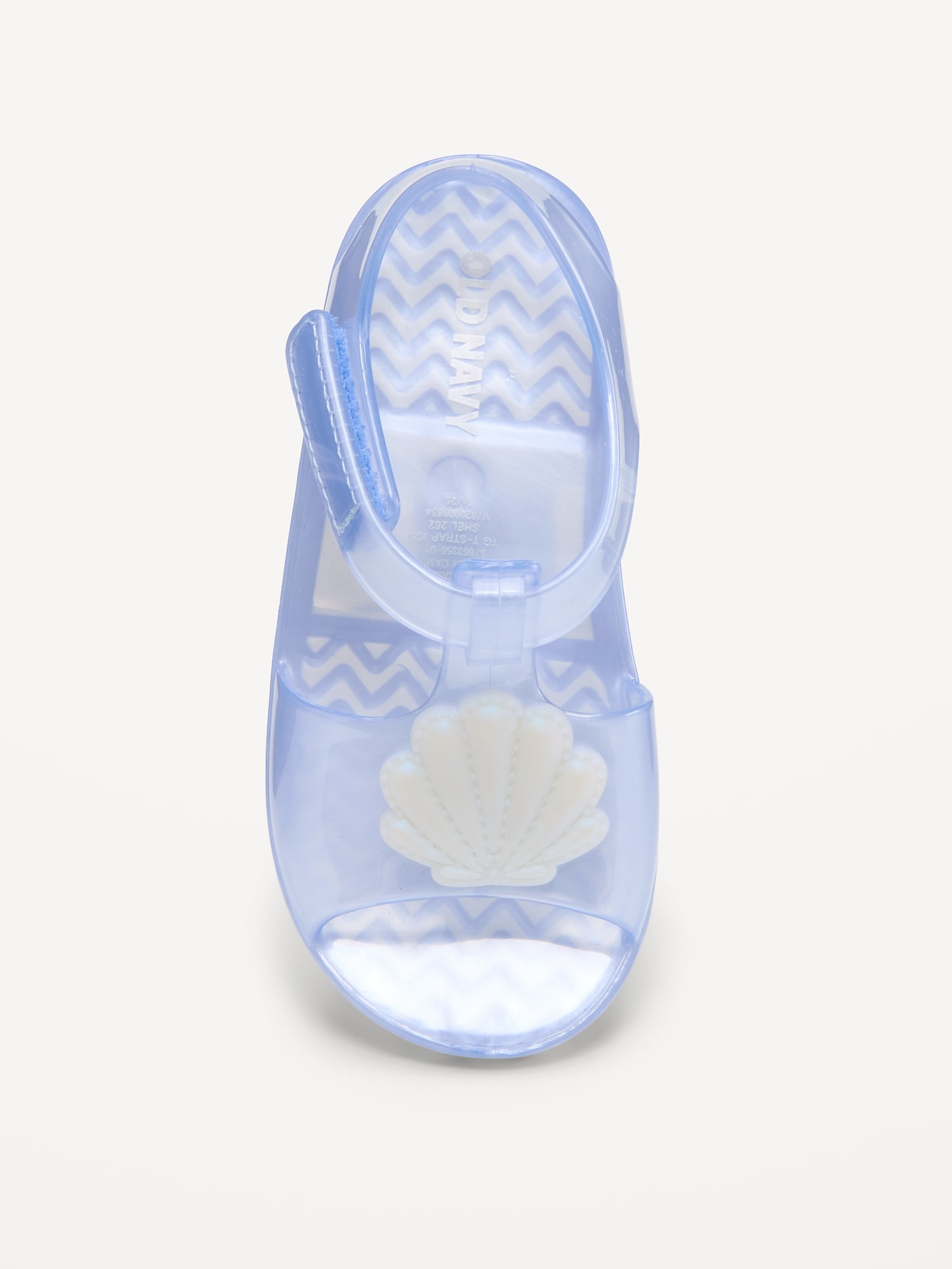 Сандалии Old Navy Jelly T-Strap Sandals для девочек-малышей, цвет: Ракушечный — фото 2