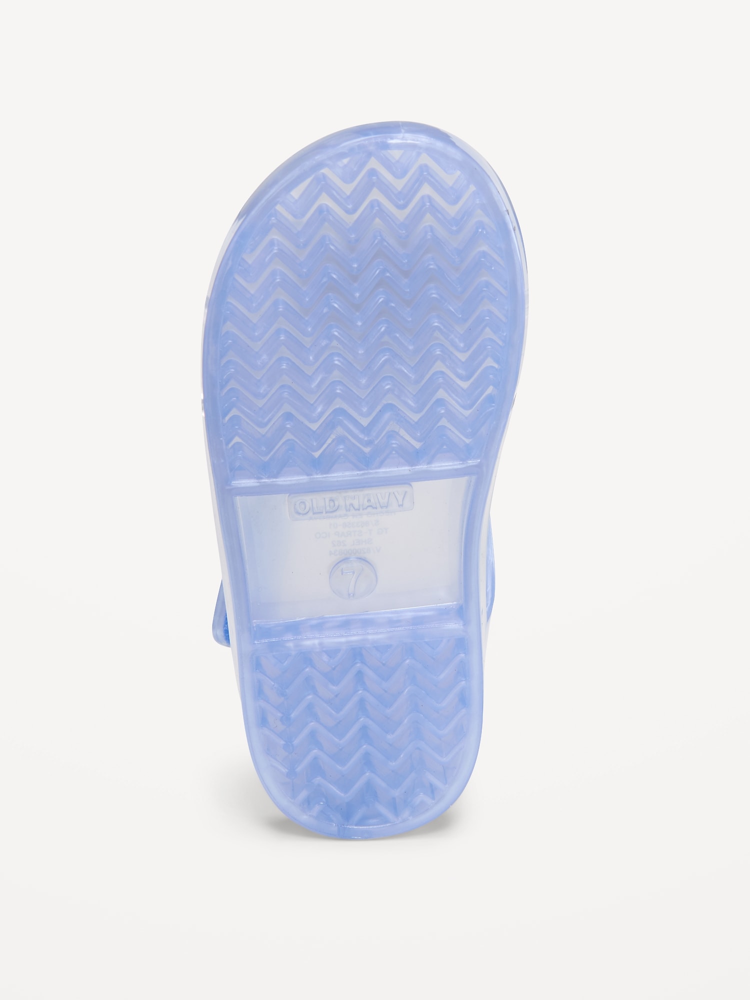 Сандалии Old Navy Jelly T-Strap Sandals для девочек-малышей, цвет: Ракушечный — фото 4