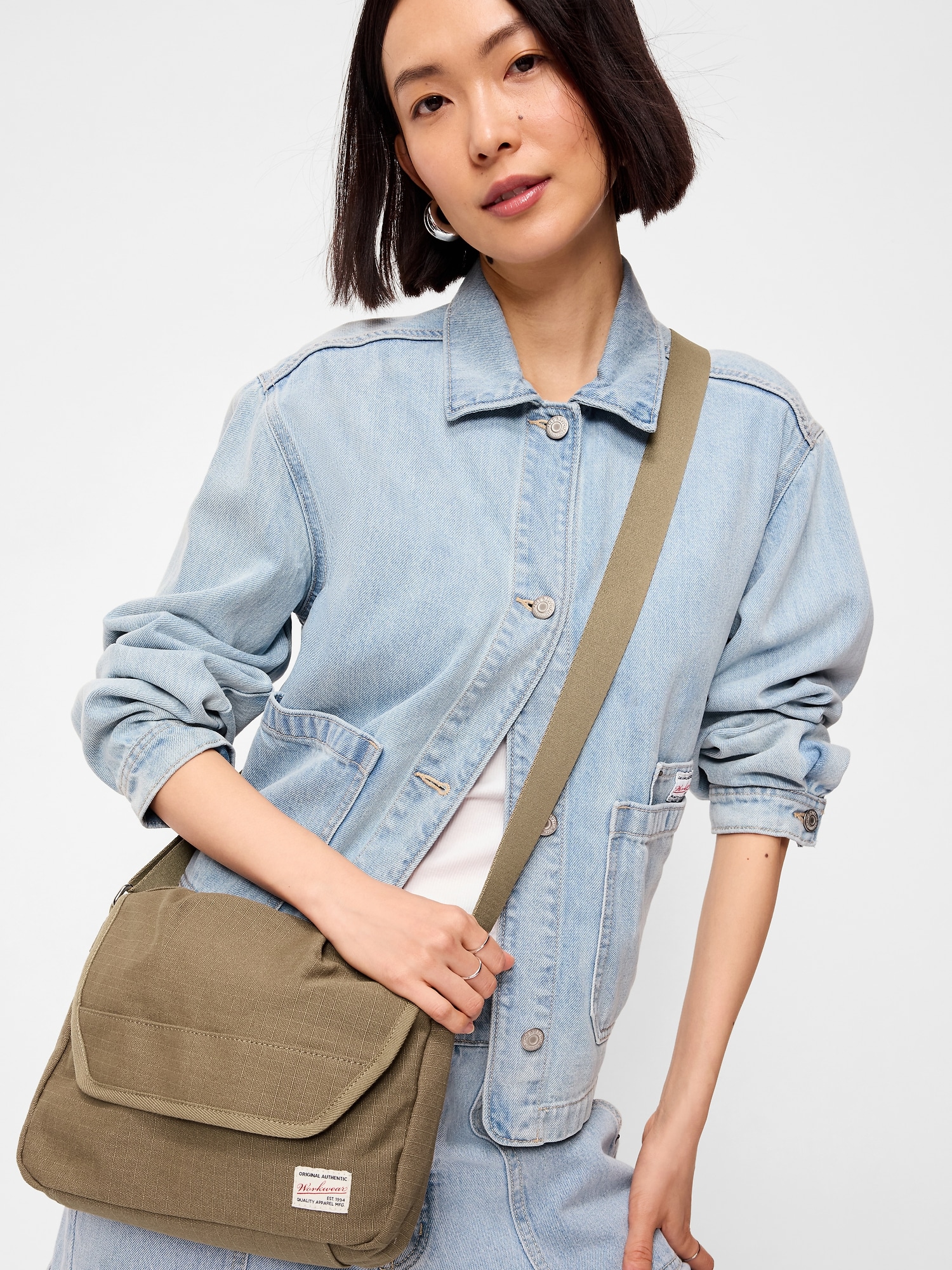 Canvas Crossbody Bag for Men