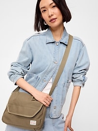 Image number 2 showing, Canvas Crossbody Bag for Men