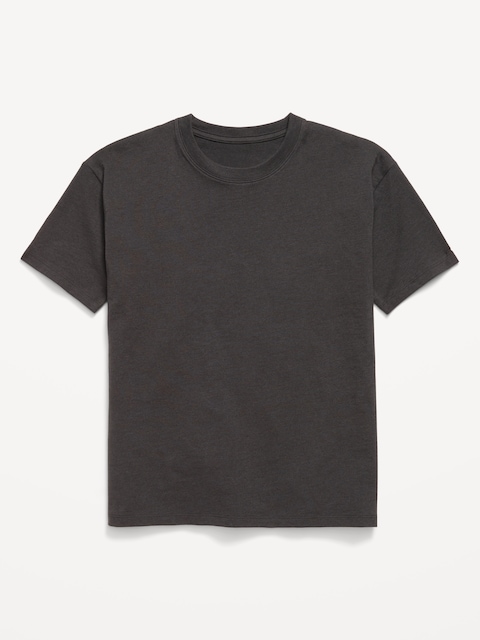 Oversized Short-Sleeve Graphic Tunic T-Shirt for Girls