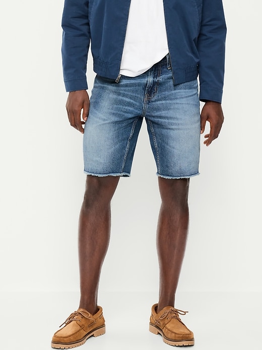 Image number 2 showing, Slim Built-In Flex Jean Shorts-- 9-inch inseam