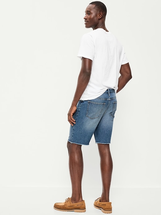 Image number 3 showing, Slim Built-In Flex Jean Shorts-- 9-inch inseam