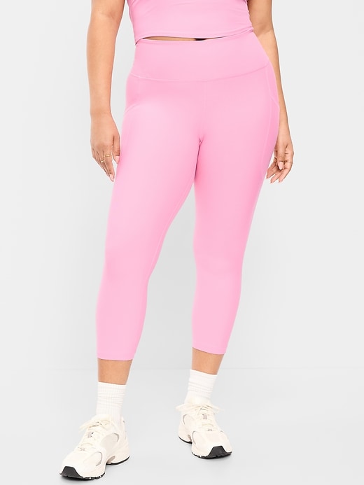 Image number 5 showing, High-Waisted PowerSoft Crop Pocket Leggings