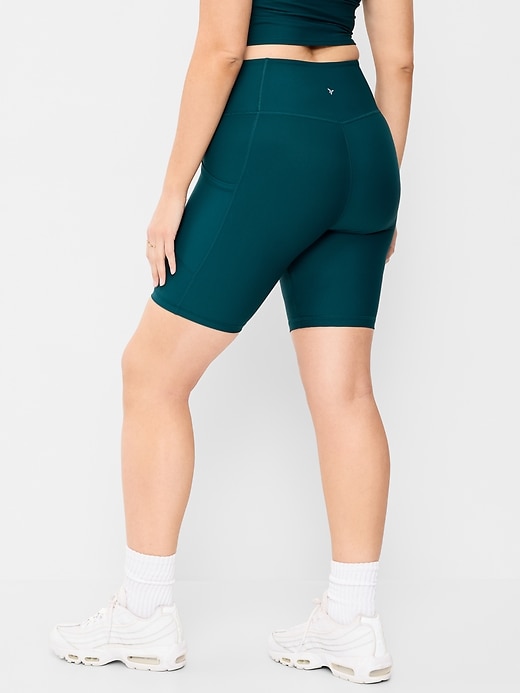 Image number 6 showing, High-Waisted PowerSoft Biker Shorts -- 8-inch inseam