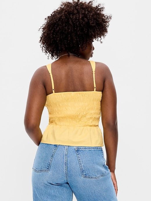 Image number 5 showing, Smocked Peplum Tank Top