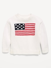 Image number 2 showing, Long-Sleeve Graphic Pullover Sweater for Toddler Girls
