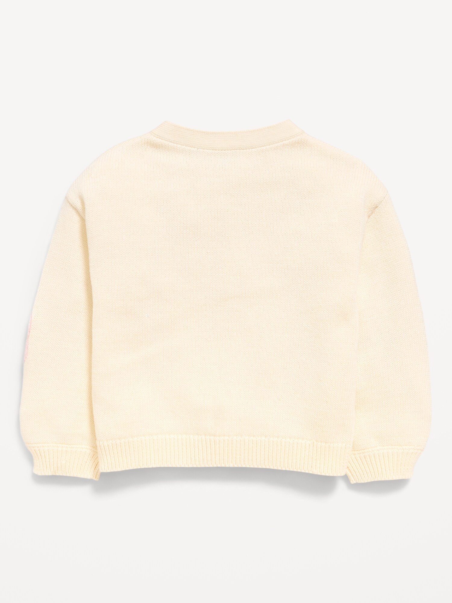 Кардиган Old Navy SoSoft Birthday Embroidered Cardigan Sweater для девочек-малышей, цвет: Creme De La Creme — фото 3