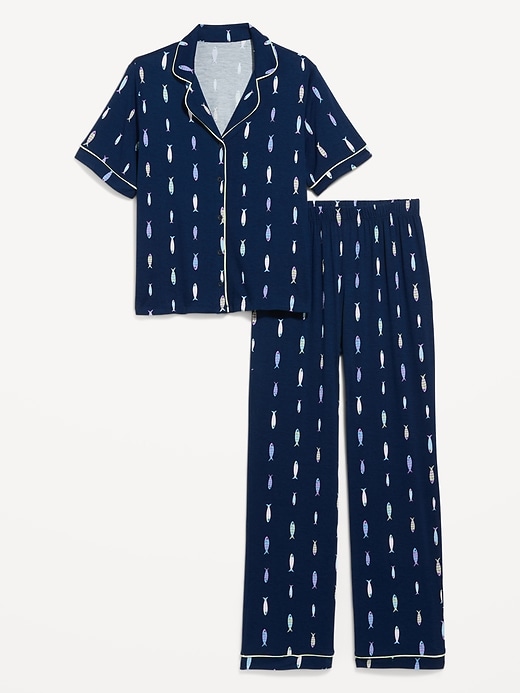 Image number 4 showing, Sunday Sleep Knit Jersey Pant Set