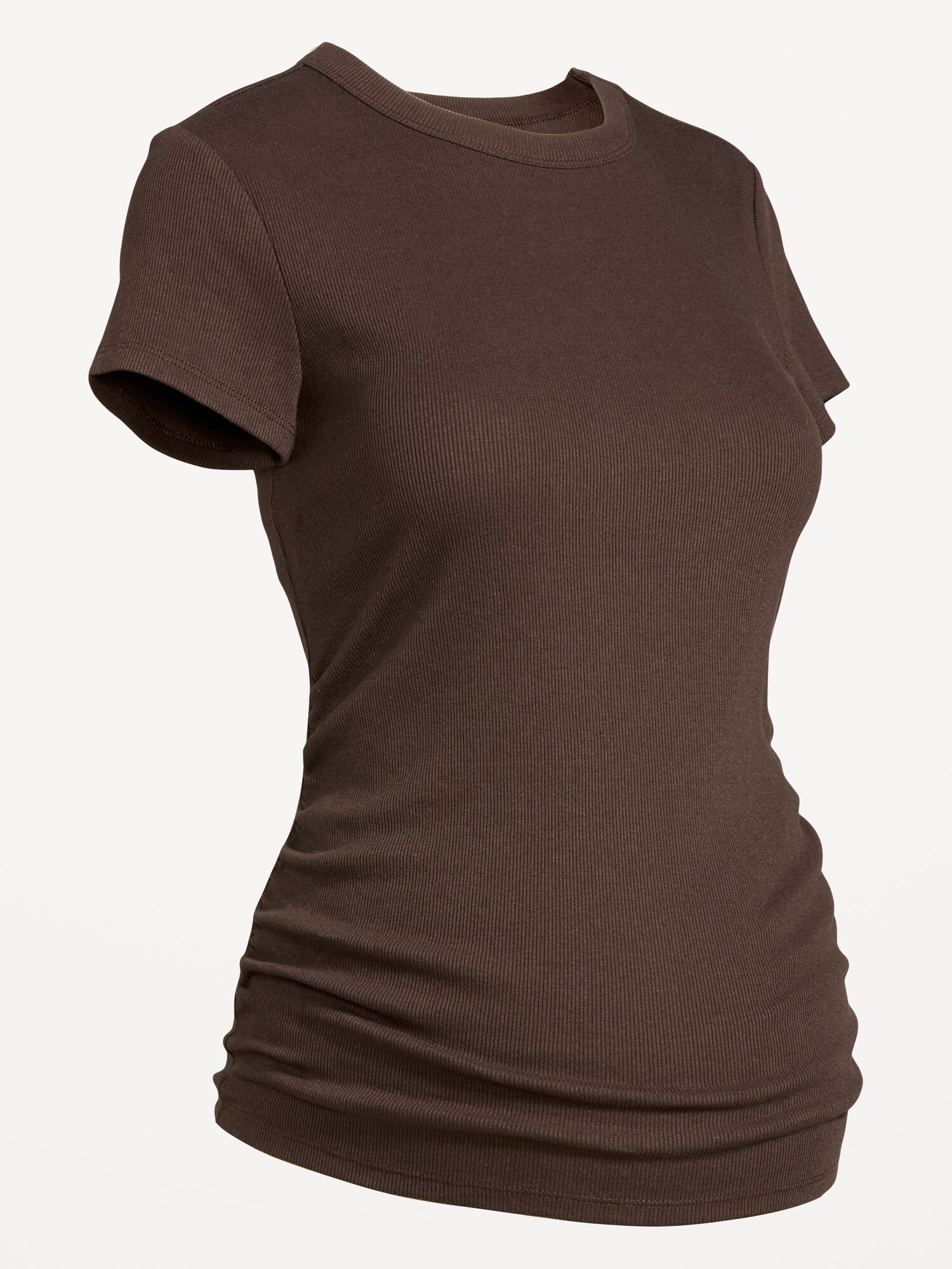 Женская футболка Old Navy Maternity Snug Short-Sleeve T-Shirt, цвет: Чёрный кофейный — фото 2
