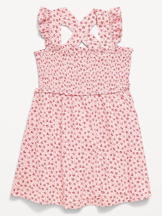Image number 2 showing, Printed Sleeveless Smocked Dress for Toddler Girls